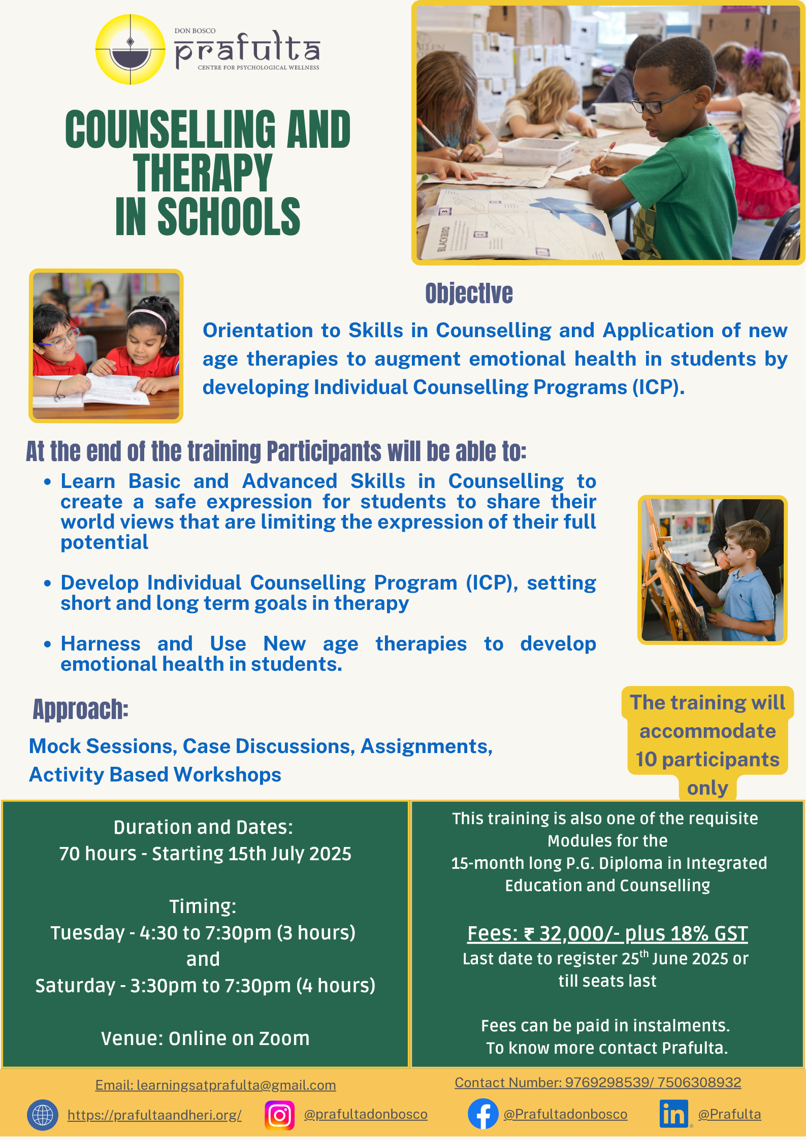 Counselling And Therapy In Schools - 2025