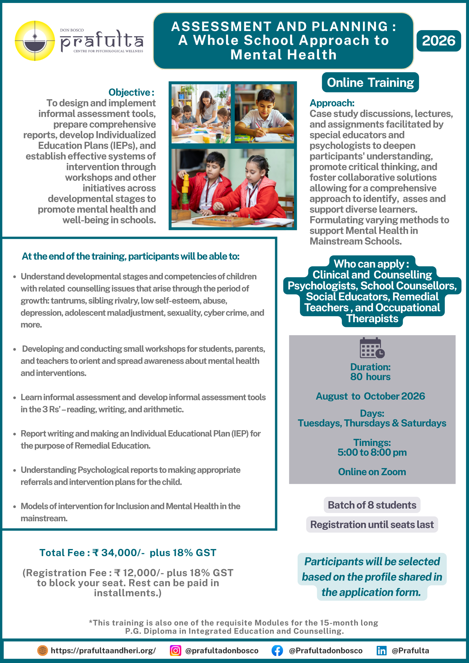 Assessment and Planning: A Whole School Approach to Mental Health