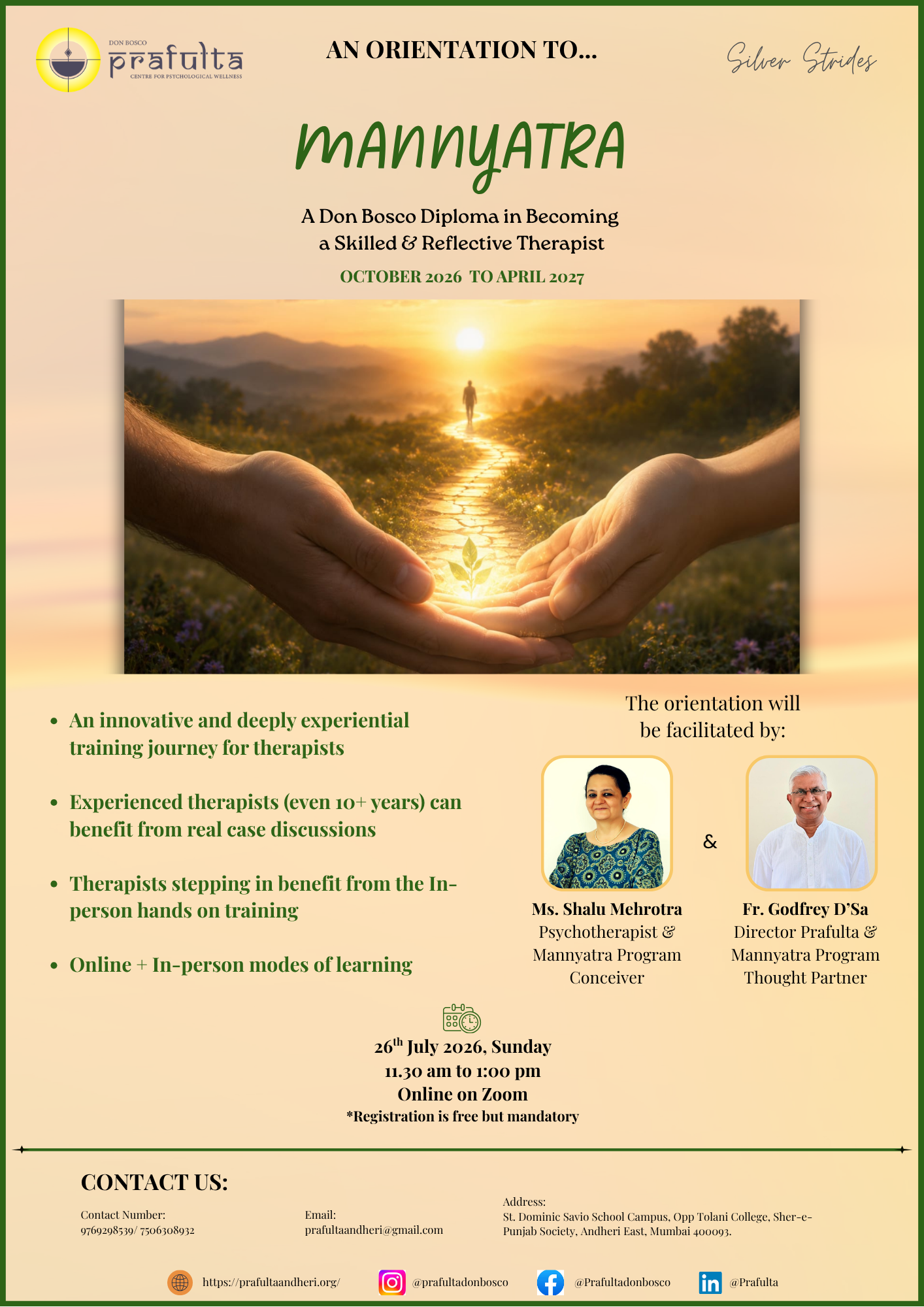 An Orientation to Mannyatra (Silver Strides)