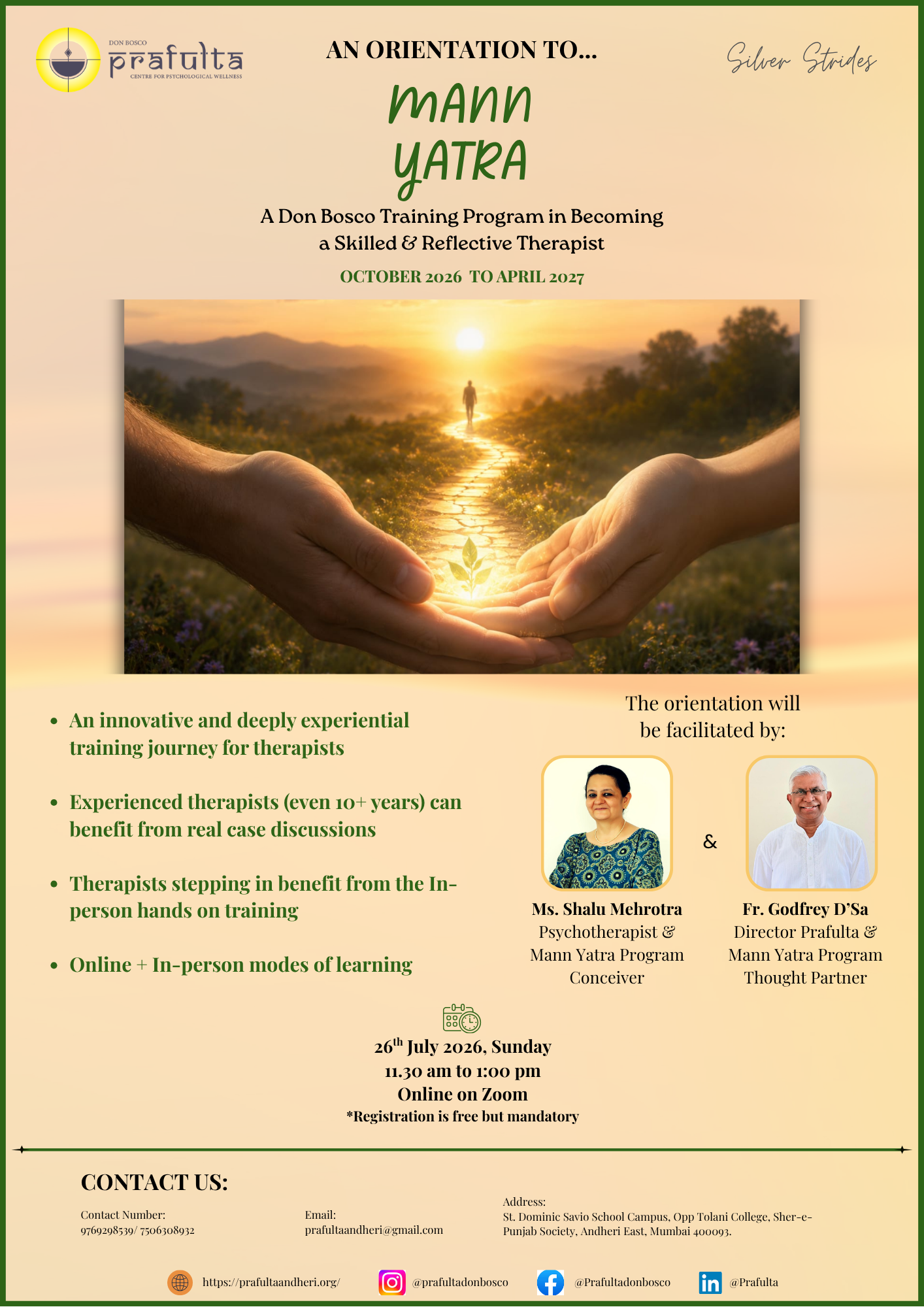 An Orientation to Mann Yatra (Silver Strides)