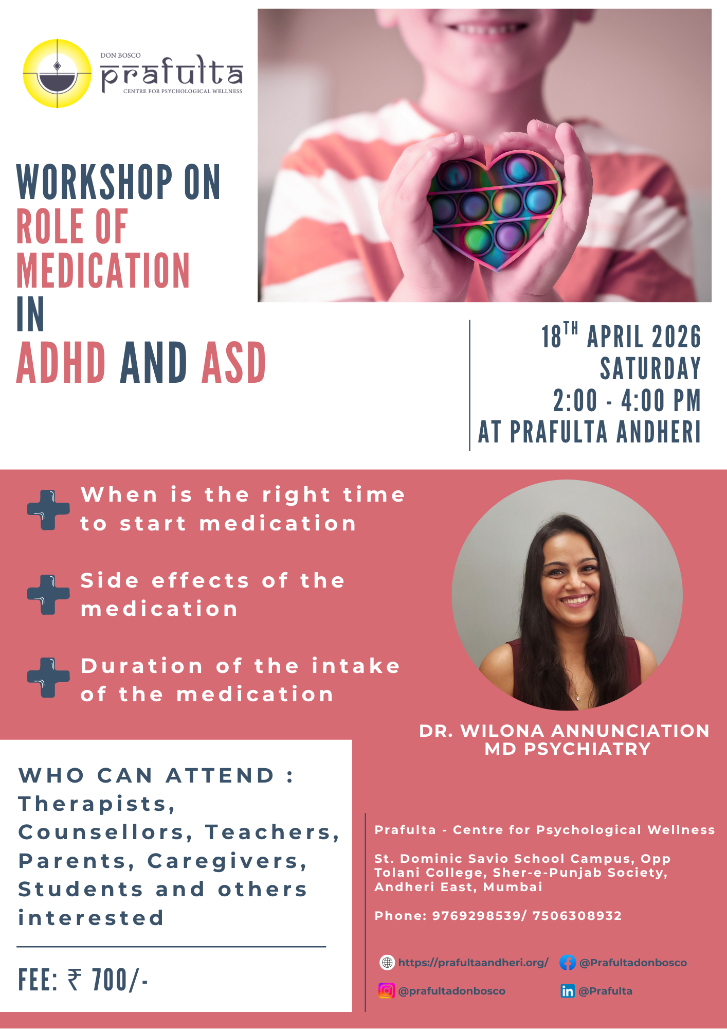 Role of Medication in ADHD and ASD