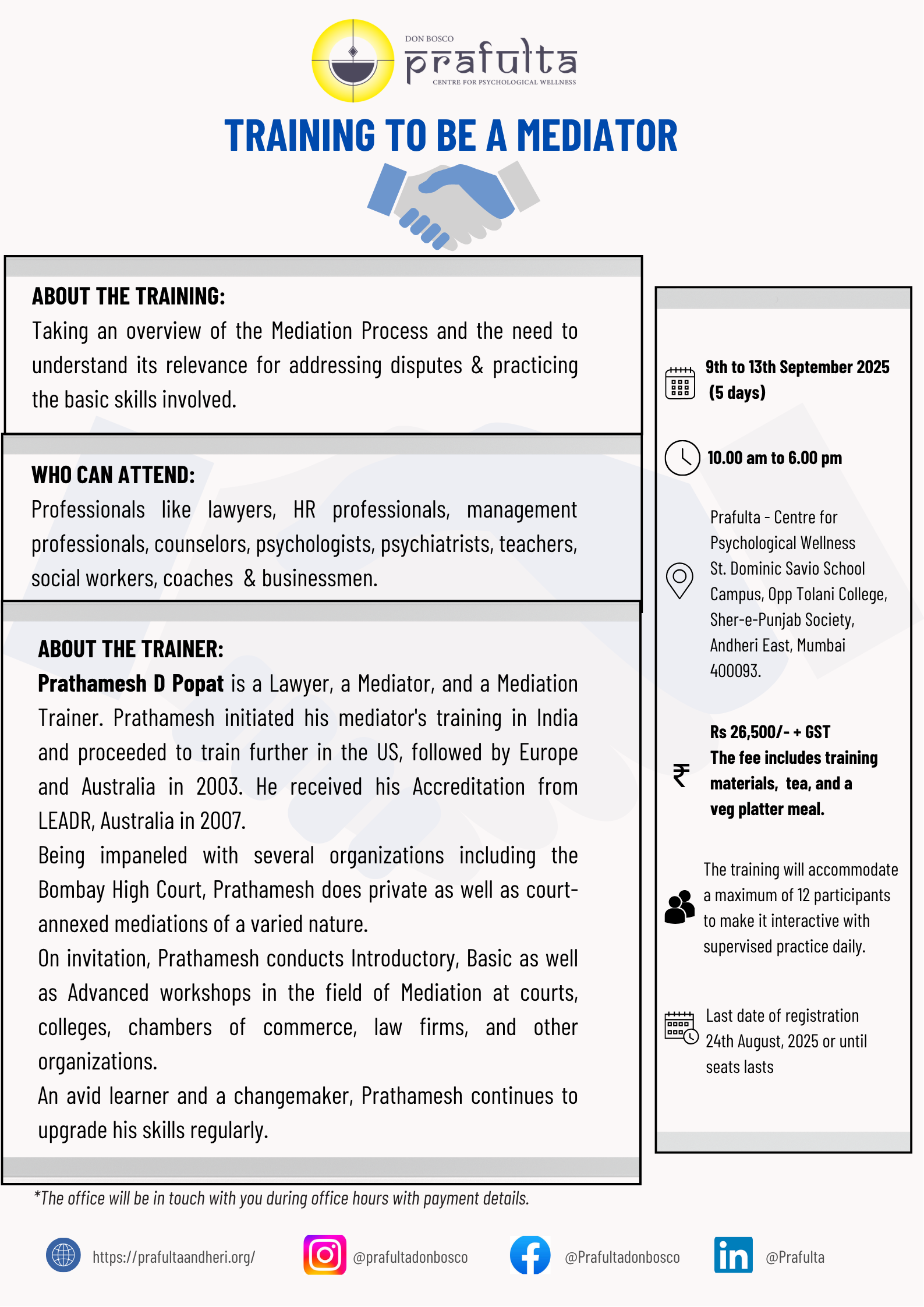 Training To Be A Mediator - 2025
